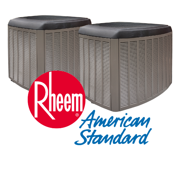 American Standard and Rheem HVAC units