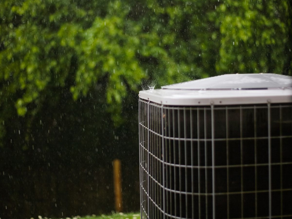 New central air conditioner condenser outside a home, new HVAC installation in North Little Rock AR